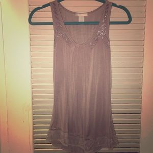 Studded racer back top